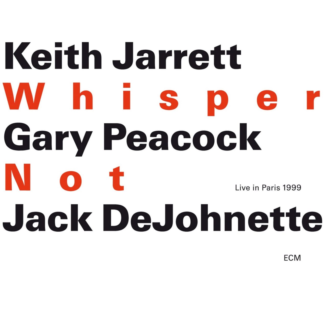 Keith Jarrett - Whisper Not (2000) [FLAC]