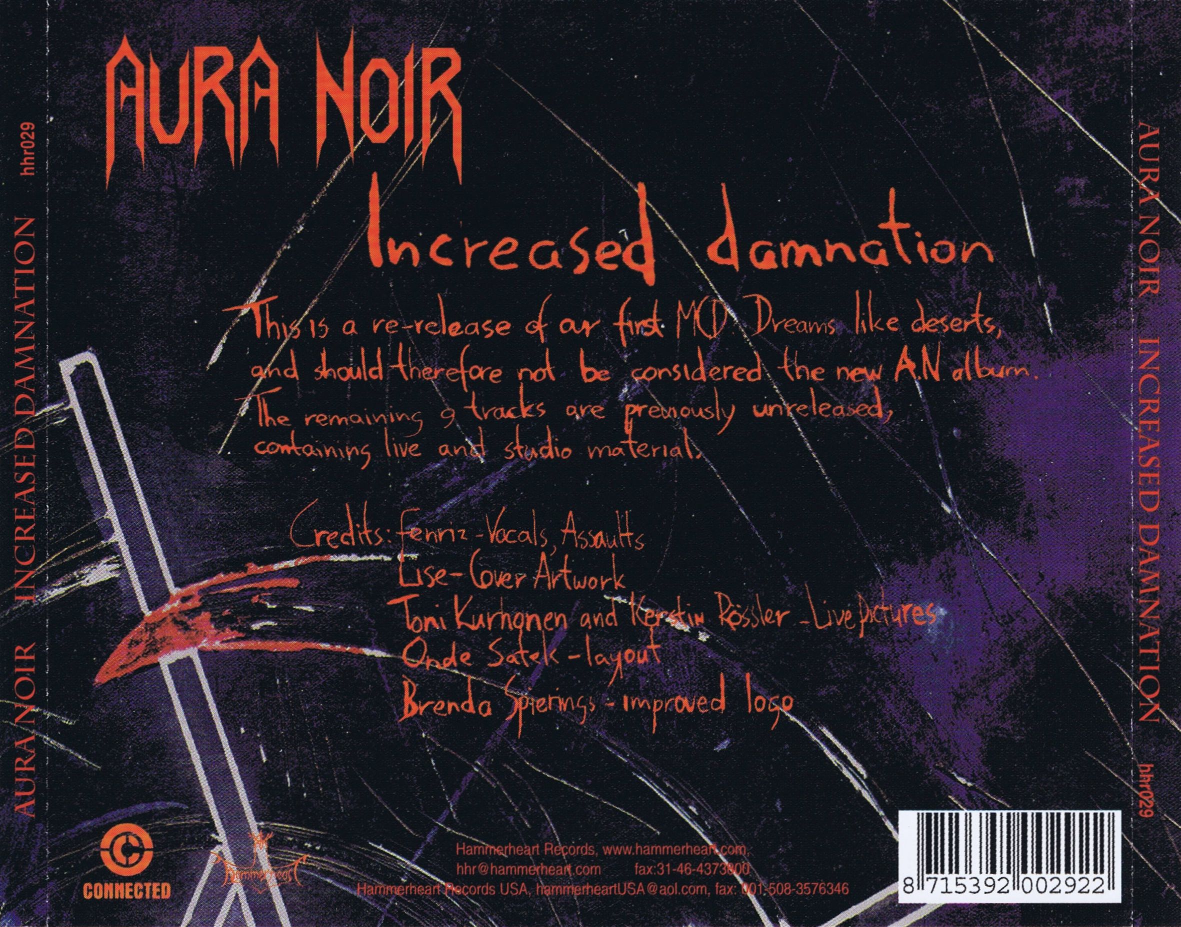 Aura Noir - Increased Damnation [best of⁄compilation] (2000) Black⁄Thrash