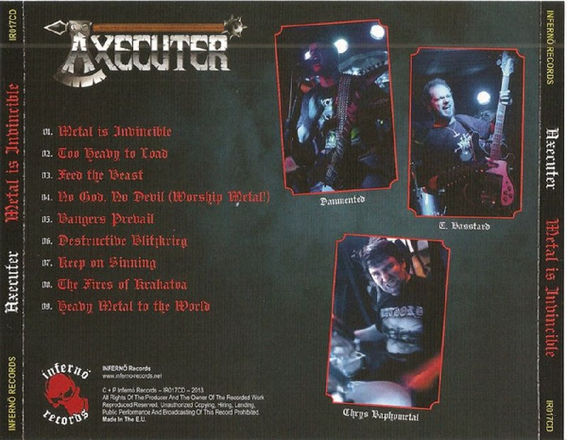 Axecuter - Metal Is Invincible (2013) Heavy⁄Speed⁄Thrash Metal