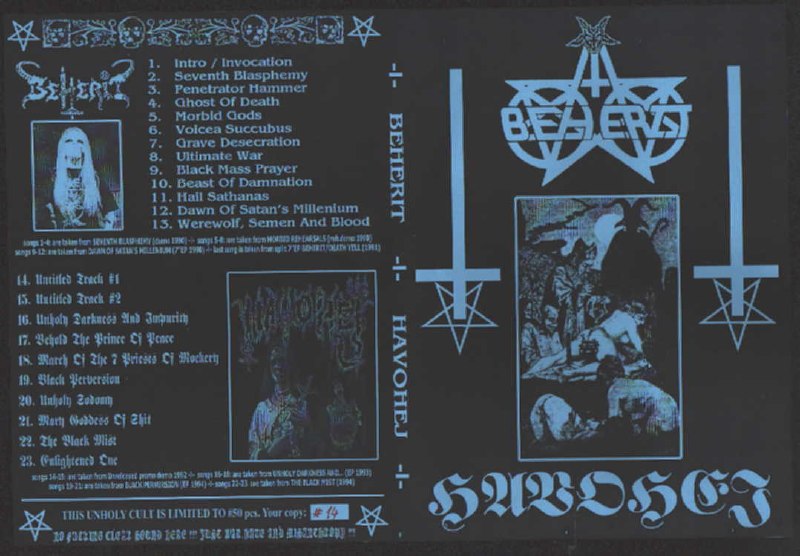 Beherit & Havohej - Beherit & Havohej [split] (2005) Black⁄Death Metal ¦ Black Metal (D)(D)