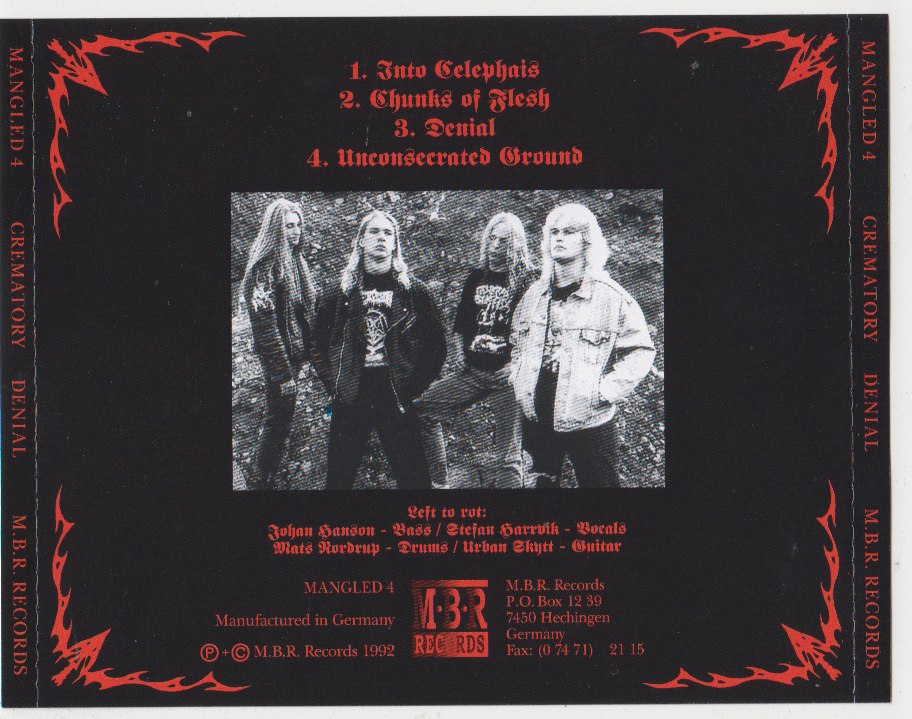 Crematory - Denial [ep] (1992) Death Metal