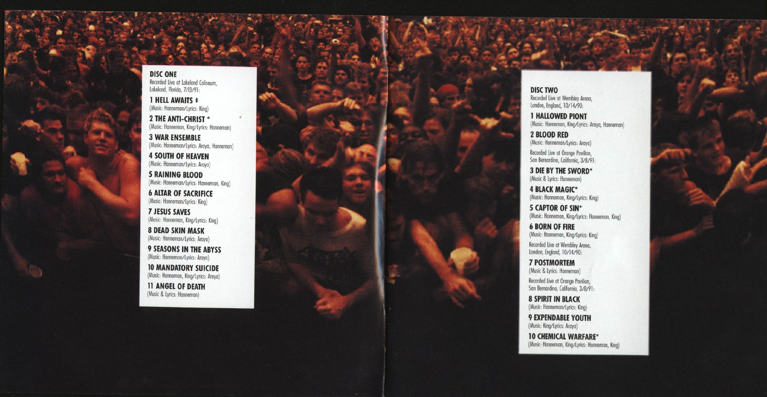 Slayer - Decade Of Aggression [live] (1991) Thrash Metal