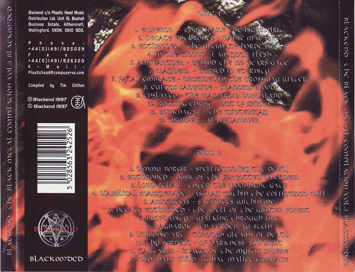 Various Artists - Blackend; The Black Metal Compilation Vol.3 [best of⁄compilation] (1998) Black Metal