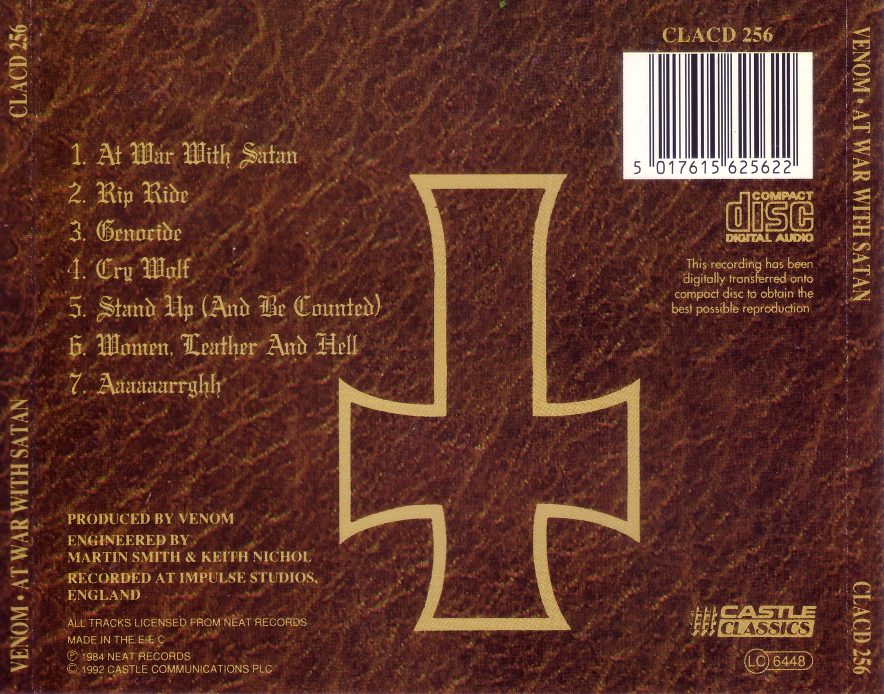 Venom - At War With Satan (1984) Black⁄Thrash Metal