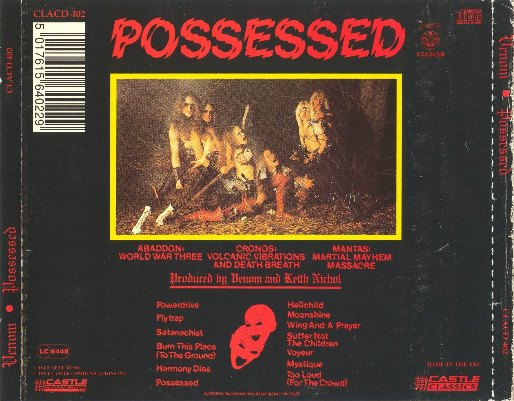 Venom - Possessed (1985) NWOBHM⁄Black⁄Speed Metal
