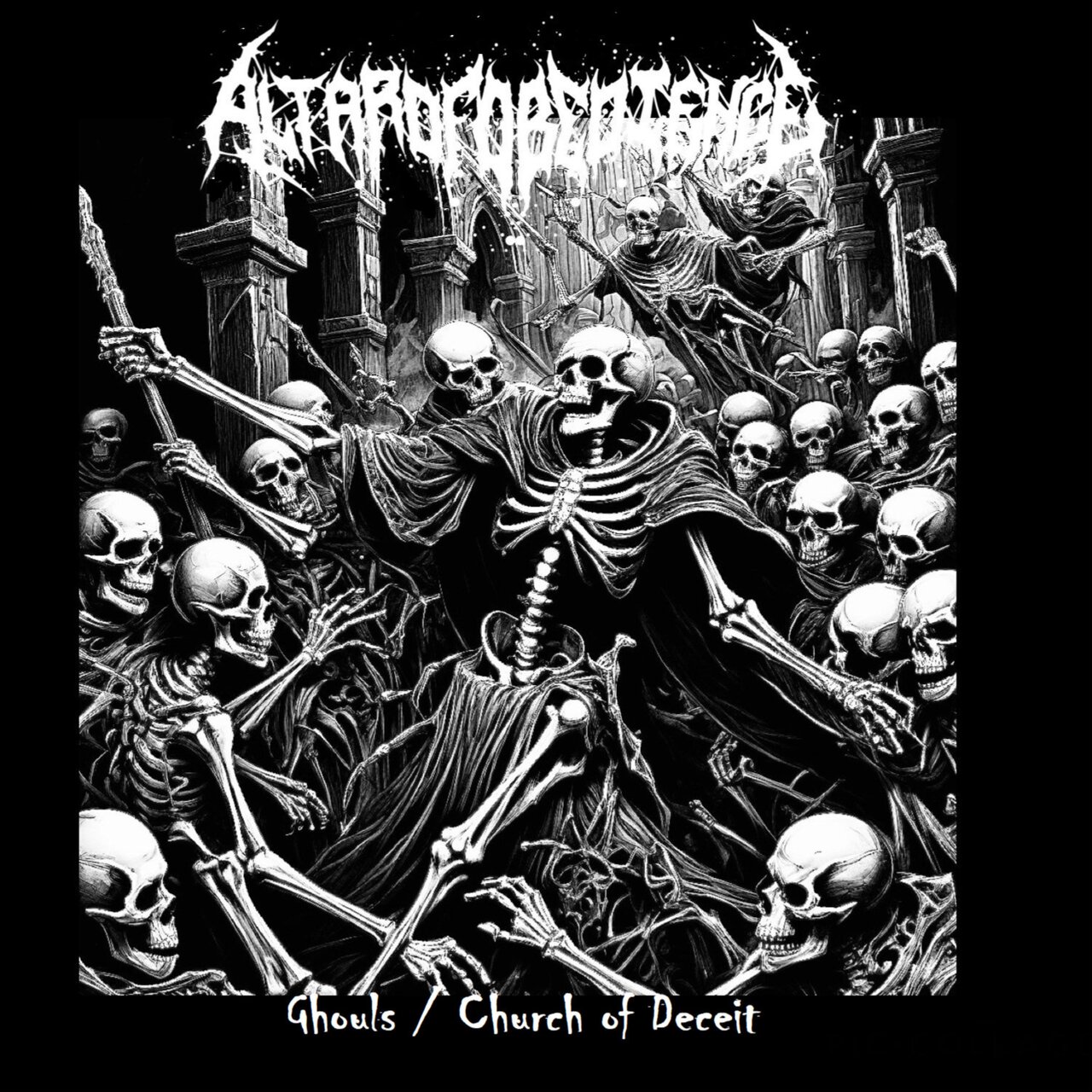 Altar Of Obedience - Ghouls​⁄​Church Of Deceit [demo] (2024) Death Metal (D6)