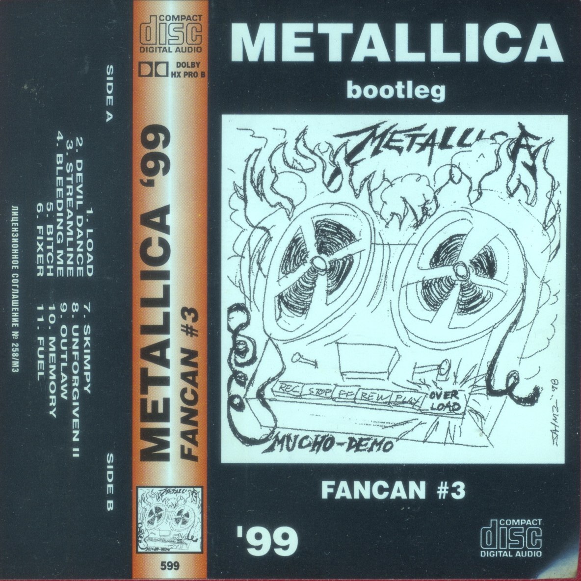 Metallica - Fancan #3 [bootleg] (1999) Thrash Metal (D)