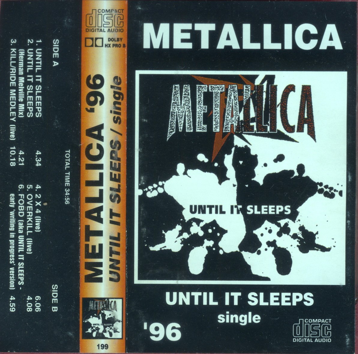 Metallica - Until It Sleeps [bootleg] (1996) Thrash Metal⁄Hard Rock (D)