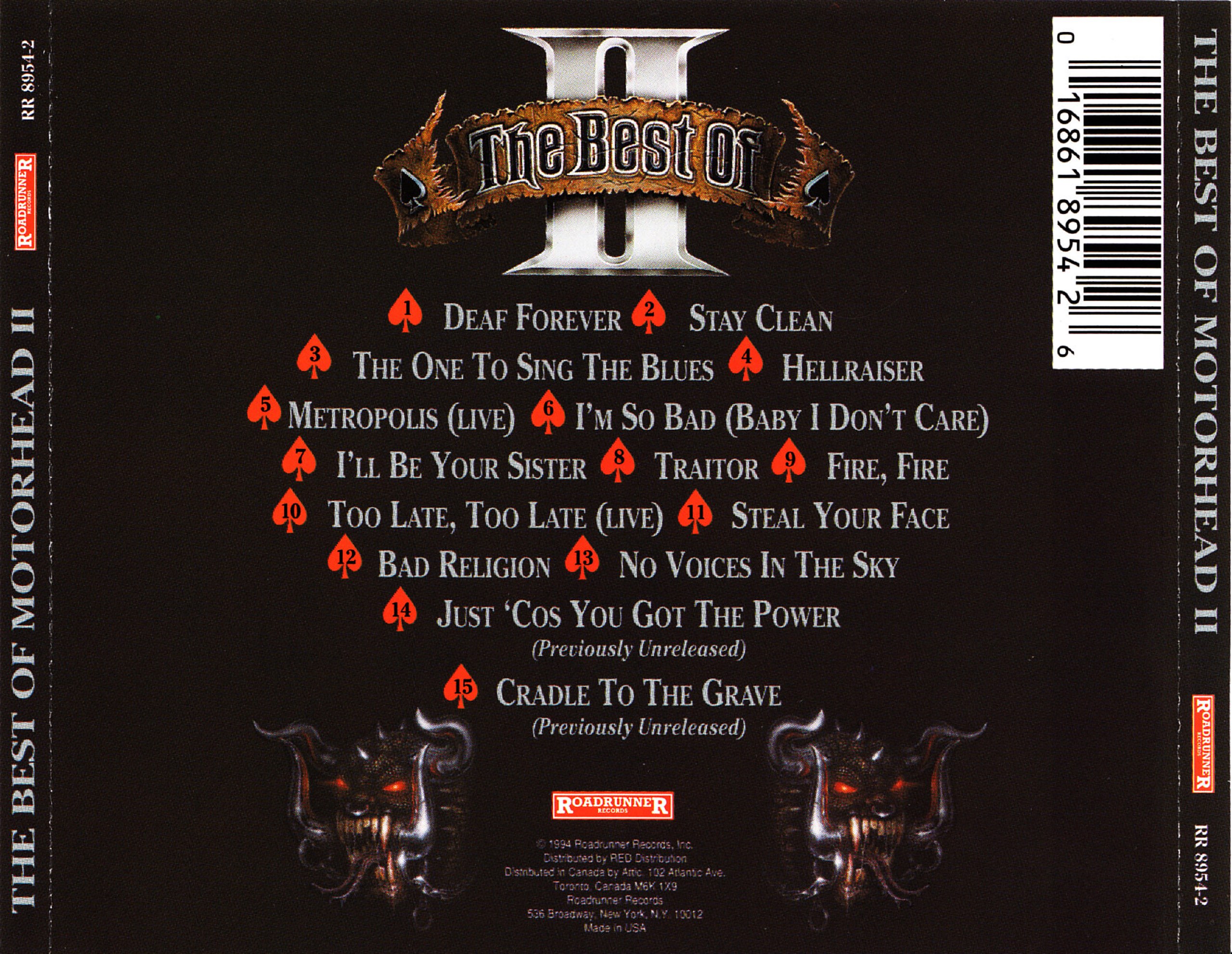 Motörhead - The Best Of Motorhead II [best of⁄compilation] (1994) Heavy⁄Speed Metal (D)