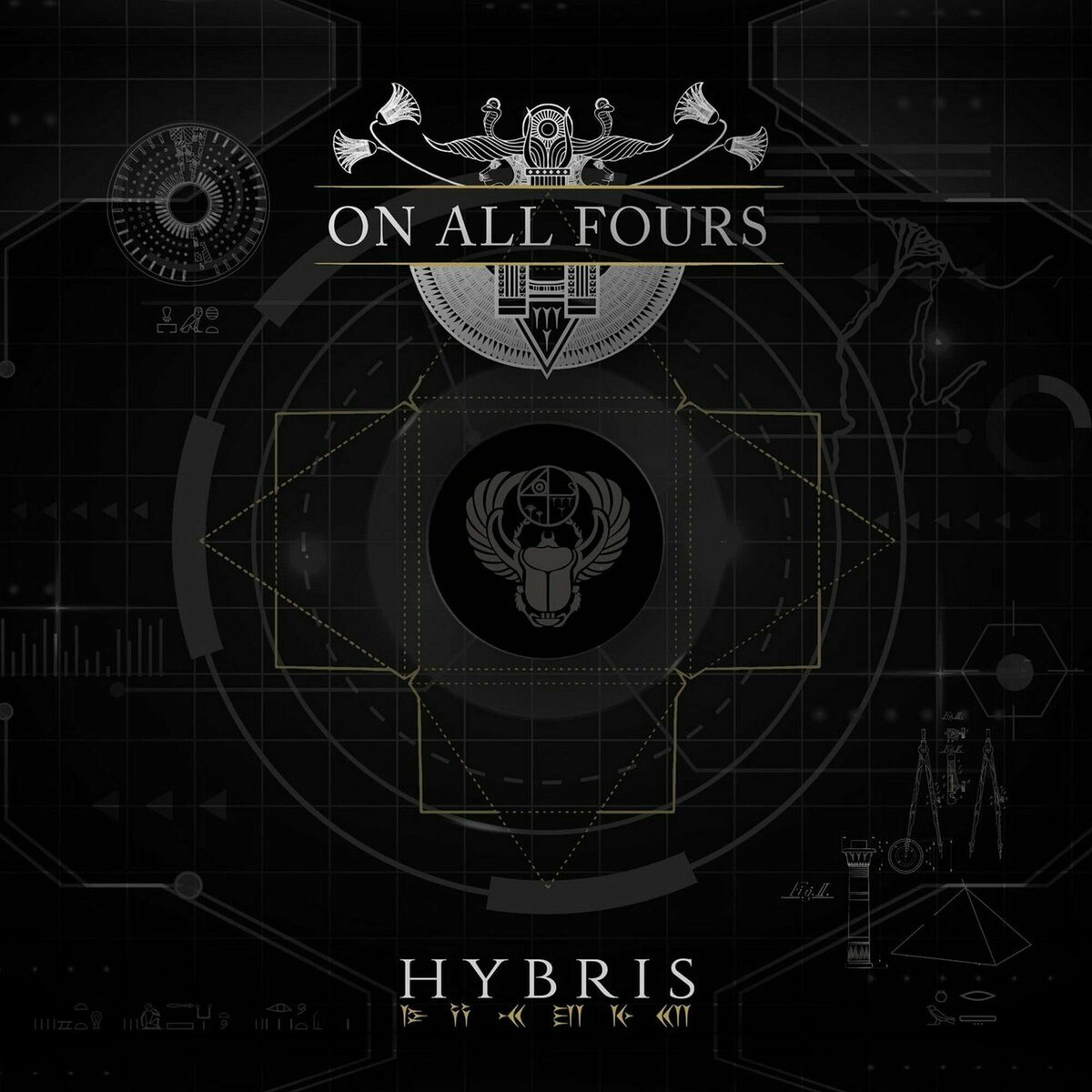 On All Fours - Hybris (2024) Black⁄Doom Metal