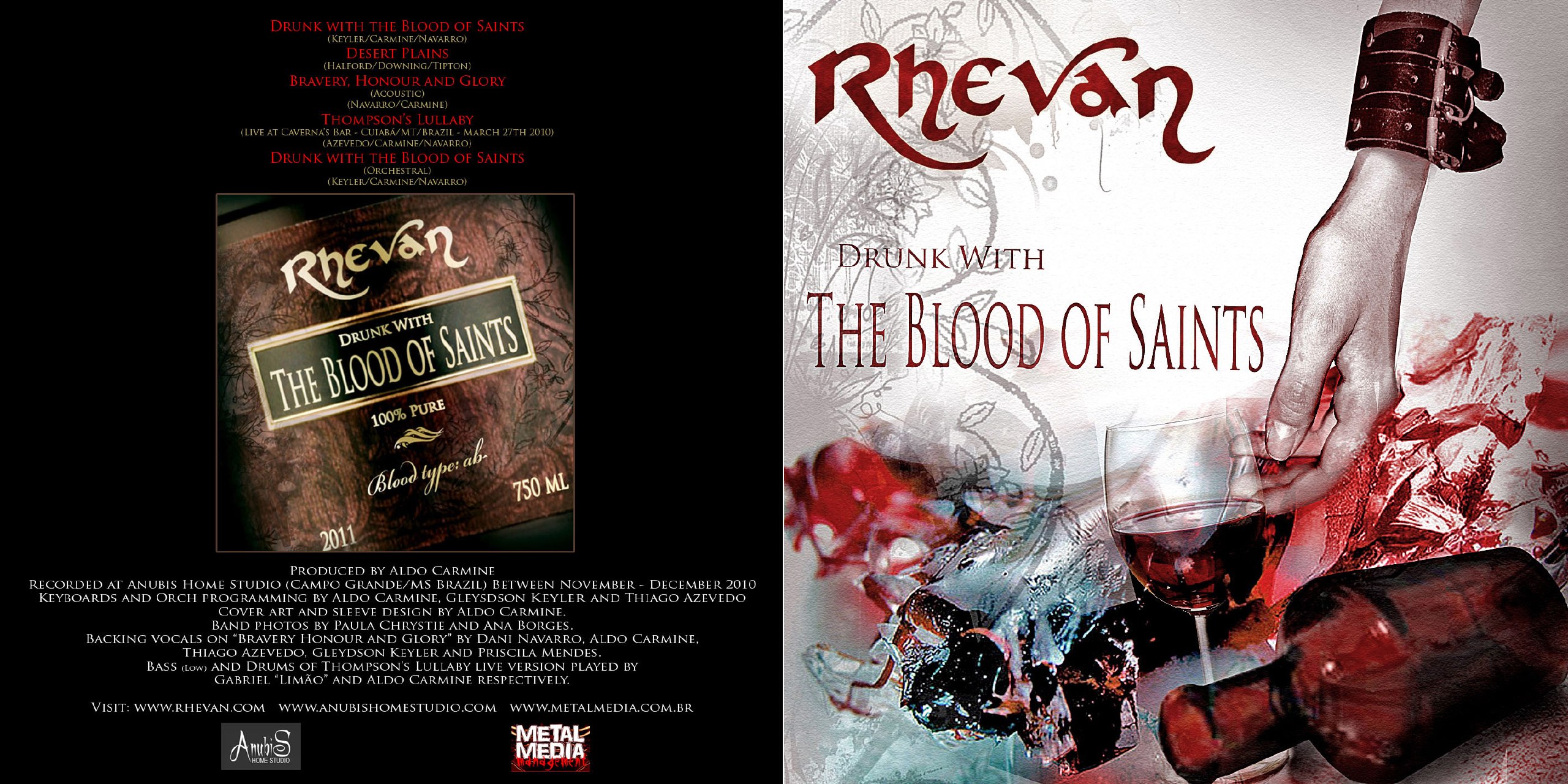 Rhevan - Drunk With The Blood Of Saints [single] (2011) Gothic Metal