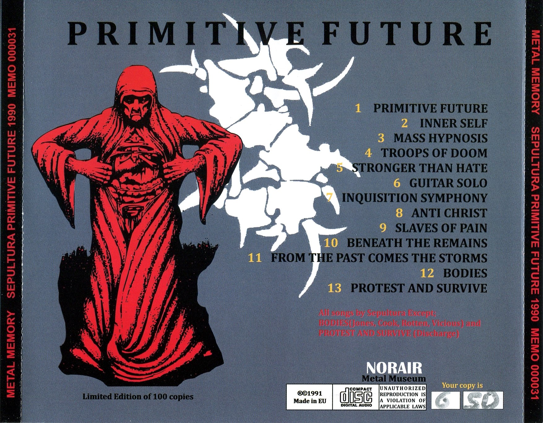 Sepultura - Primitive Future [bootleg] (1990) Death⁄Thrash Metal (D)