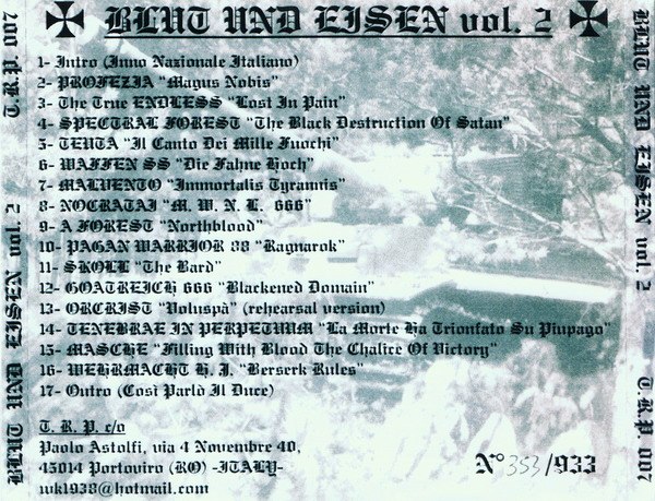 Various Artists - Blut Und Eisen Vol.II [best of⁄compilation] (2004) Black Metal