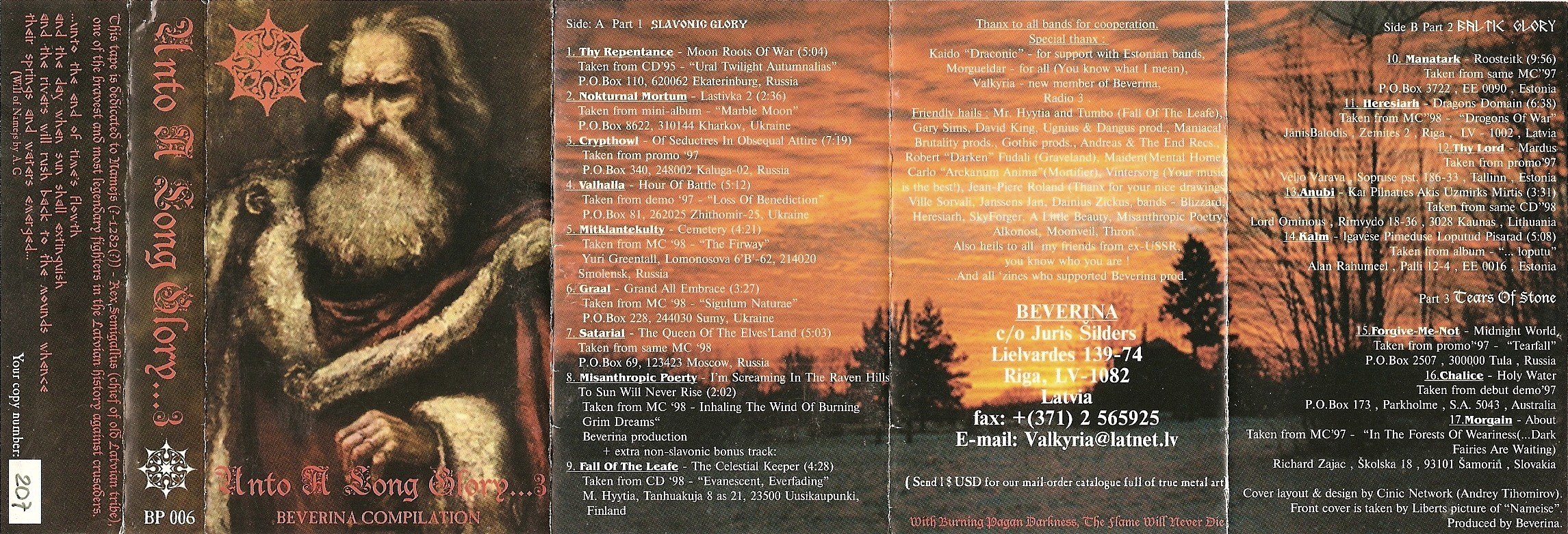 Various Artists - Unto A Long Glory...3 - Beverina Compilation [best of⁄compilation] (1998) Pagan Black Metal (D1147)