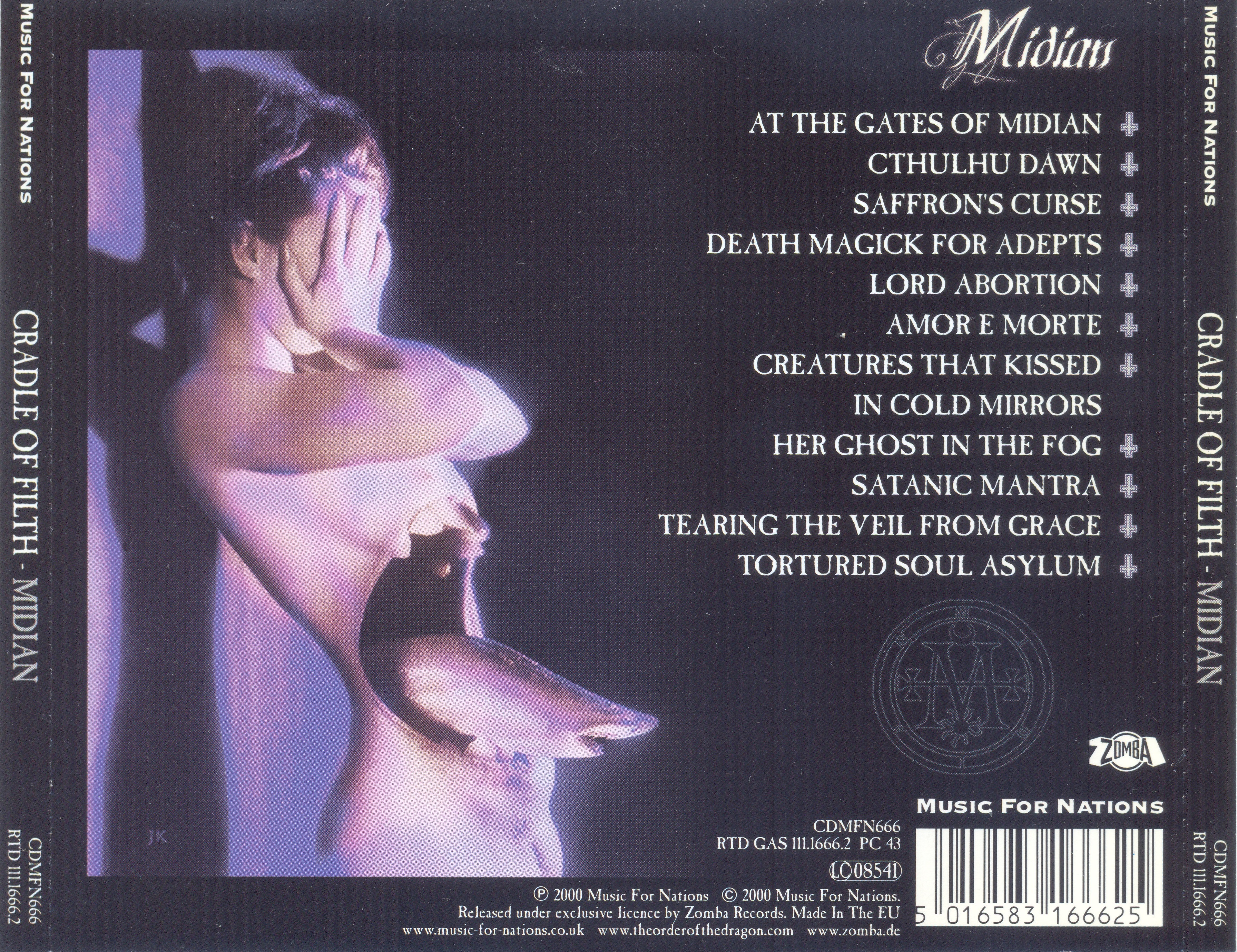 Cradle of Filth - Midian (2000)