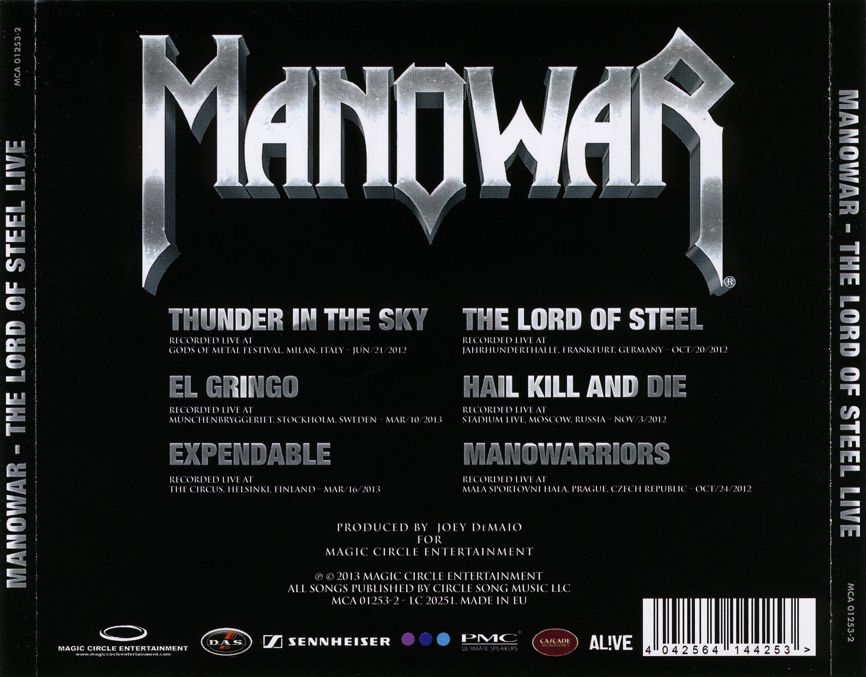 Manowar - The Lord Of Steel Live [ep] (2013) True Heavy Metal (D)