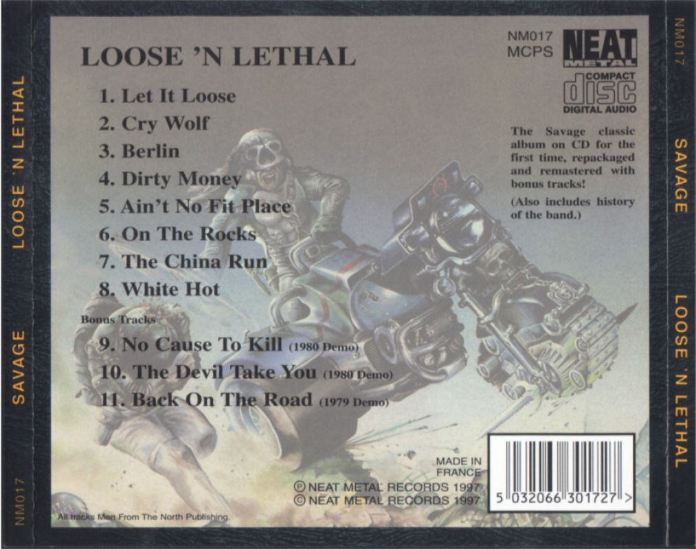 Savage - Loose'n'Lethal (1983) Traditional Metal⁄NWOBHM
