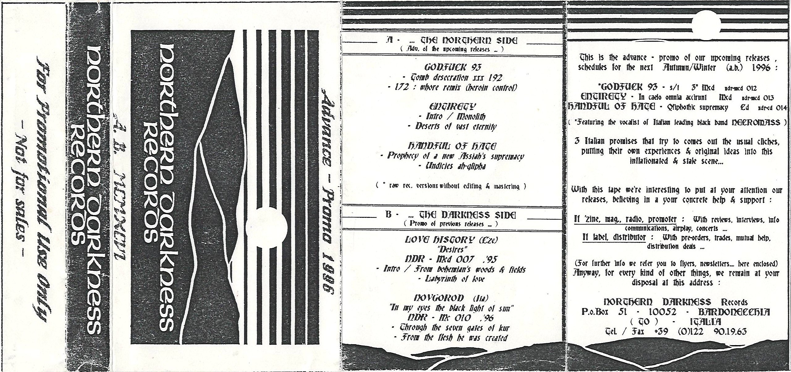 Various Artists - Northern Darkness Records Advance; Promo [best of⁄compilation] (1996) Various Metal
