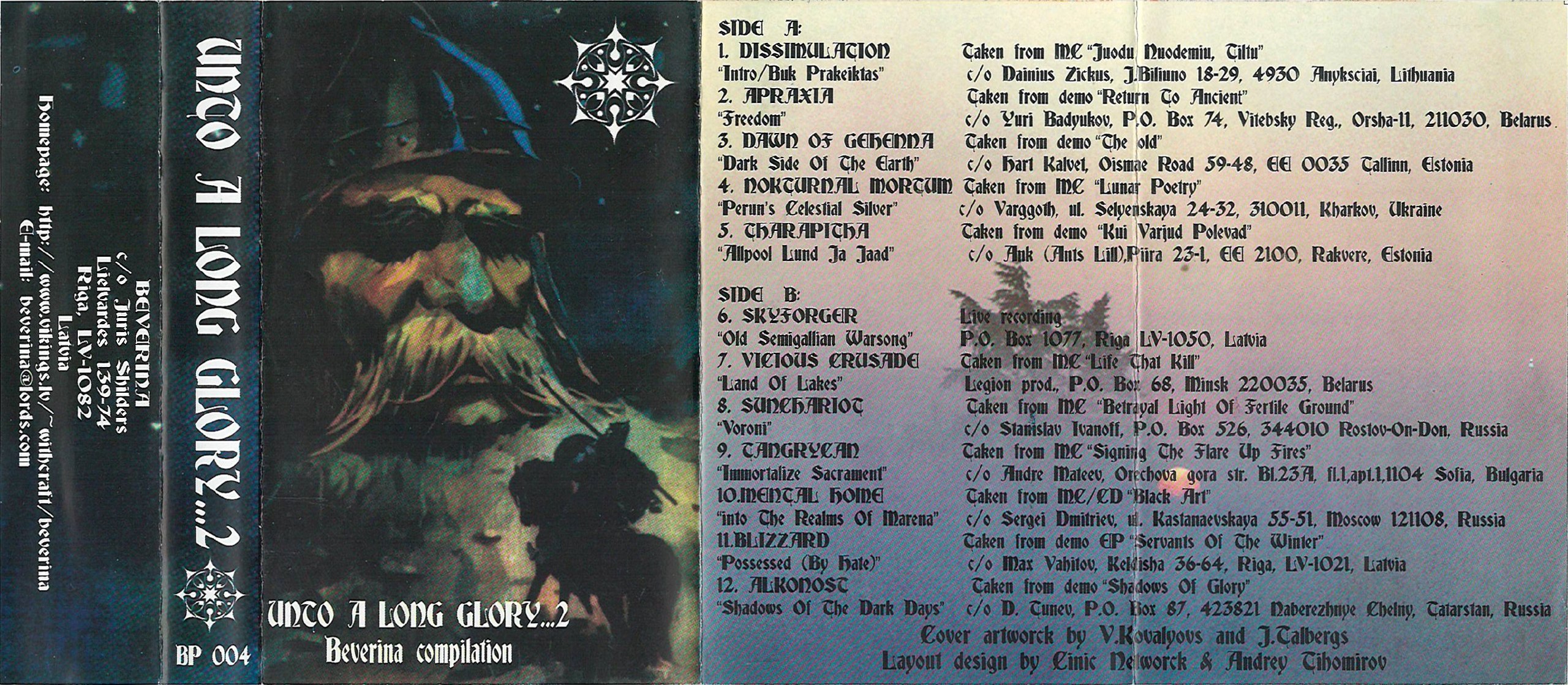 Various Artists - Unto A Long Glory...2 - Beverina Compilation [best of⁄compilation] (1997) Pagan Black Metal