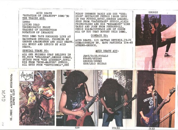 Acid Death - Rotation Of Insanity [demo] (1990) Death⁄Thrash⁄Progressive Metal (D5)