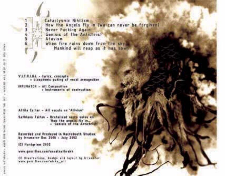 Anaal Nathrakh - When Fire Rains Down From The Sky, Mankind Will Reap As It Has Sown [ep] (2003) Black Metal