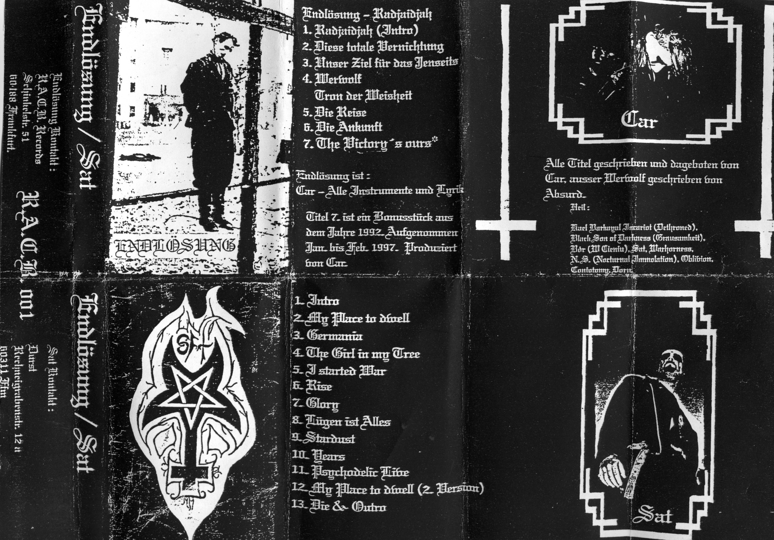 Endlösung & Sat - Radjaidjah [split] (1997) Black Metal ¦ Black Metal
