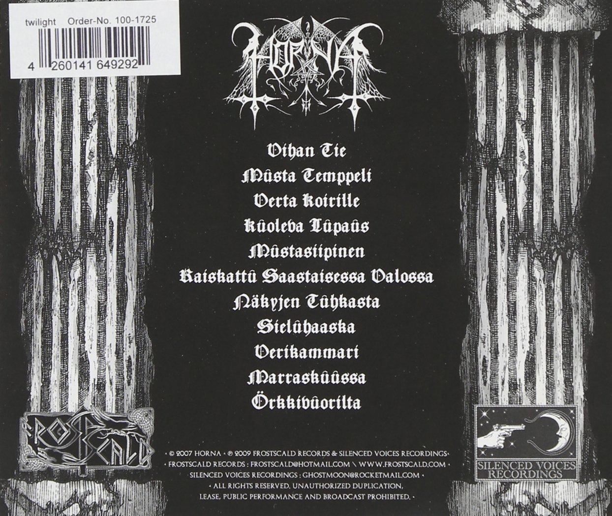 Horna - Vihan Tiellä [live] (2009) Black Metal