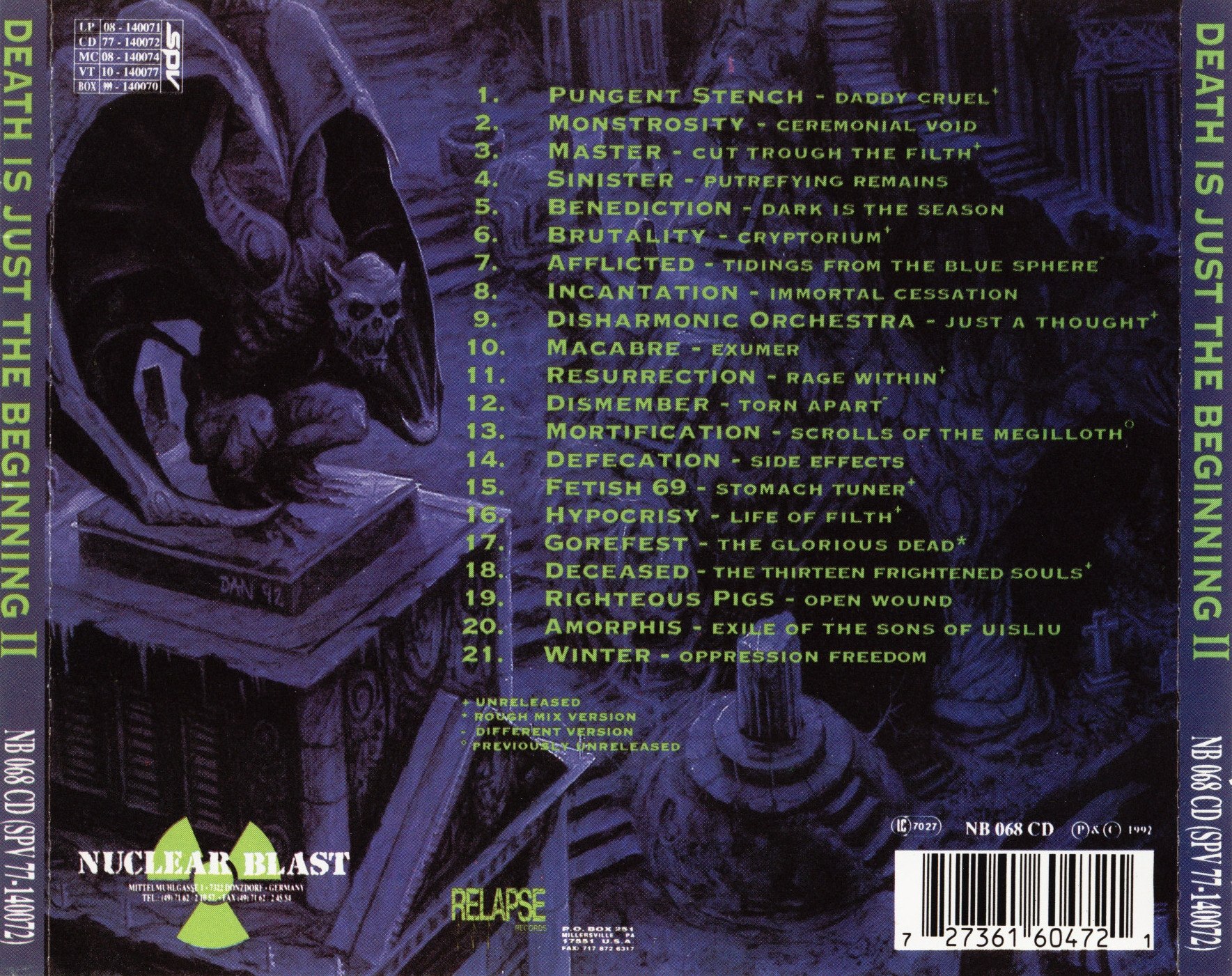 Various Artists - Death... Is Just The Beginning II [best of⁄compilation] (1993) Various Metal