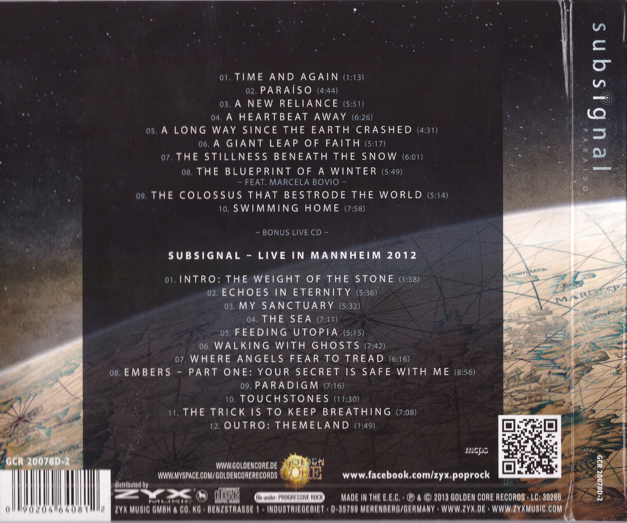 Subsignal - Paraiso (2013) Progressive Metal⁄Rock