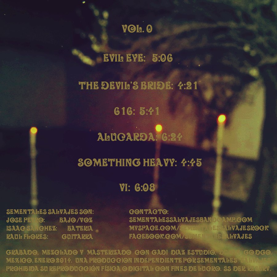 Sementales Salvajes - Vol.0 (2014) Stoner⁄Doom Metal