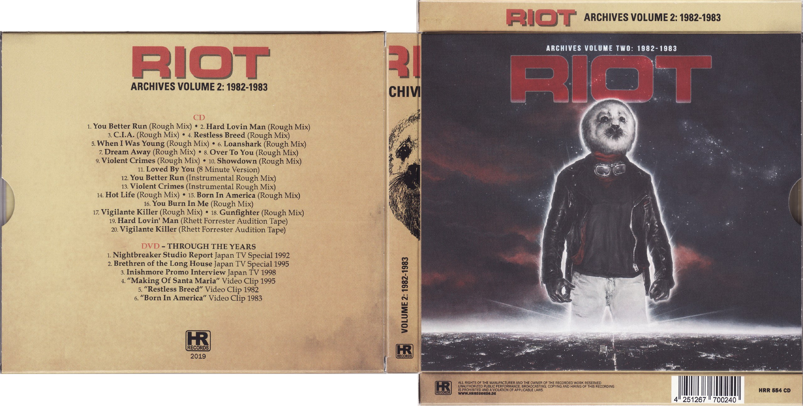Riot - Archives Volume Two; 1982-1983 [compilation] (2019) Heavy⁄Power Metal (D)