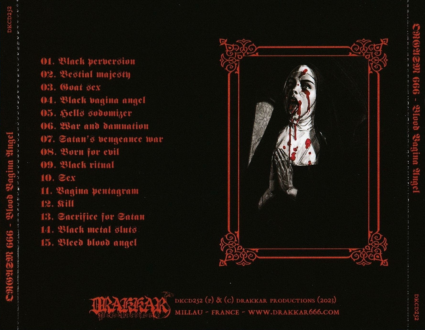 Orgasm 666 - Blood Vagina Angel (2023) Black Metal