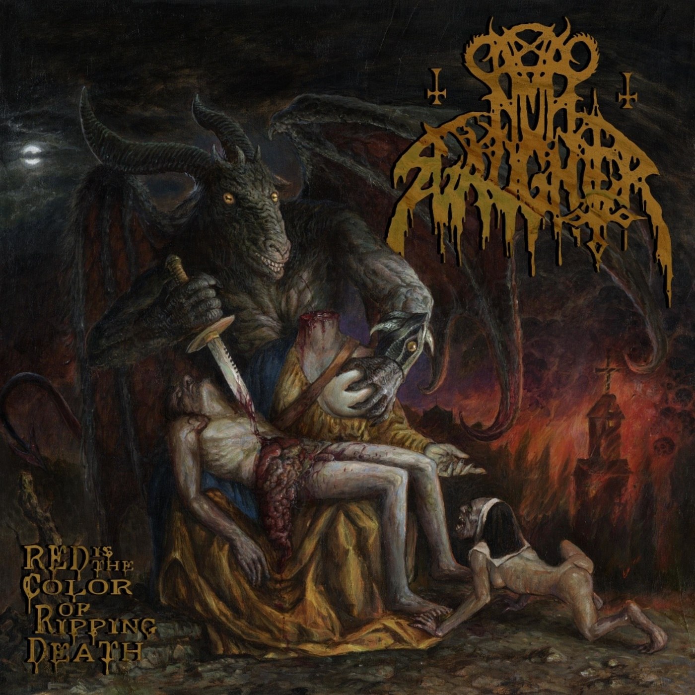 Nunslaughter - Red Is The Color Of Ripping Death (2021) Old School Death Metal (D)