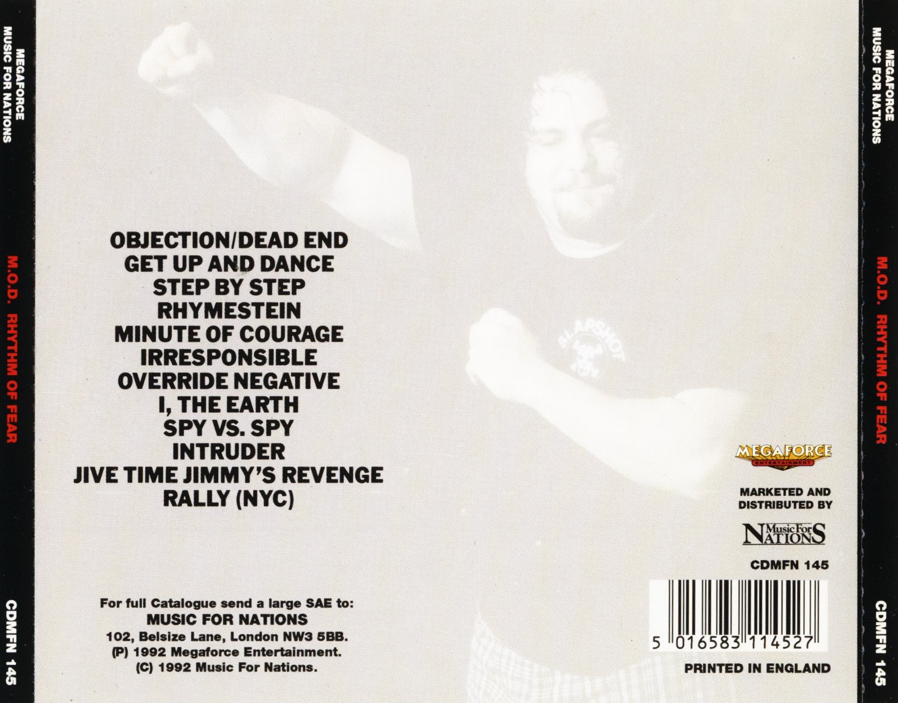M.O.D. - Rhythm Of Fear (1992) Thrash Metal⁄Hardcore⁄Crossover