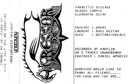 Agressor - Orbital Distortion [demo] (1989) Death⁄Thrash Metal