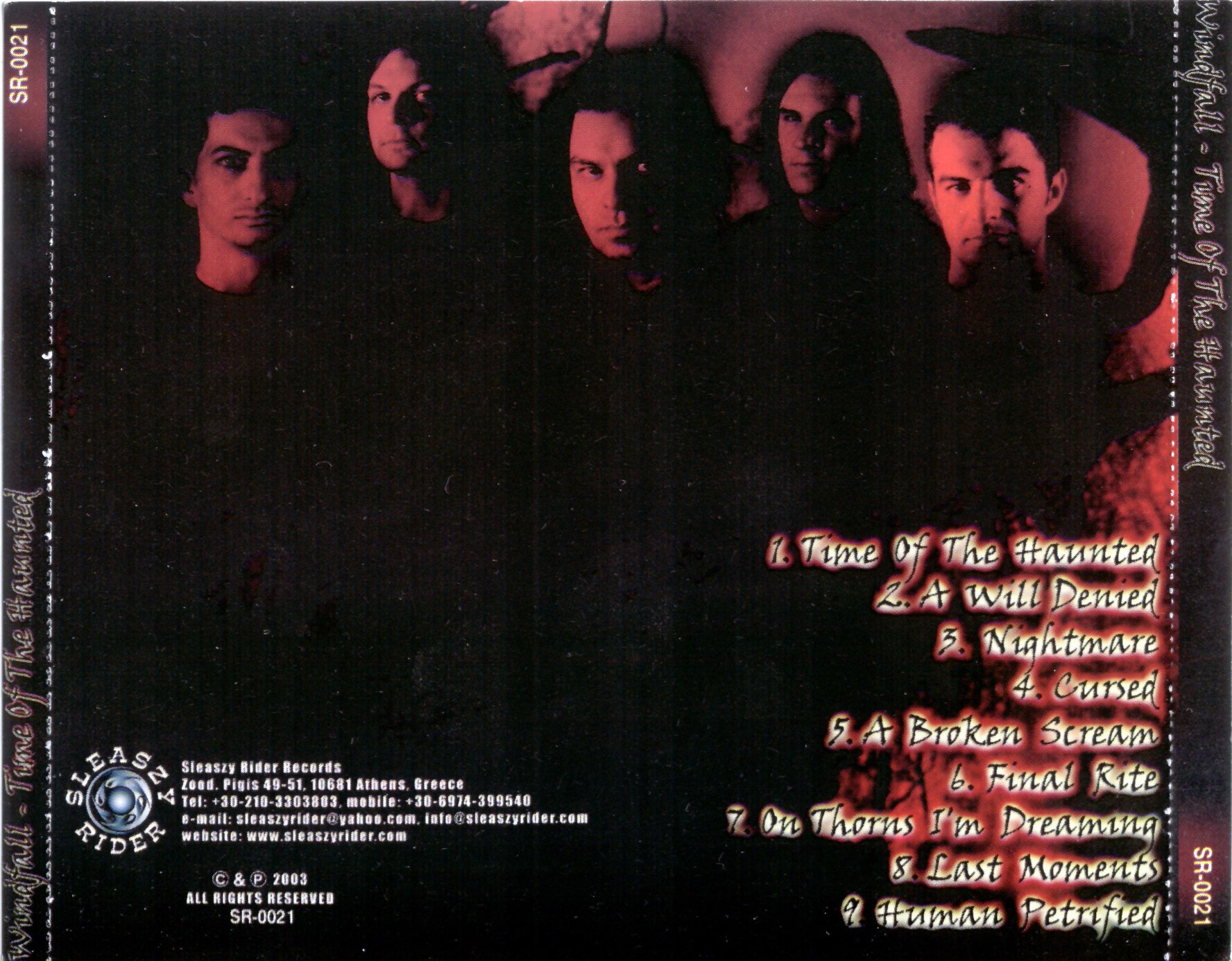 Windfall - Time Of The Haunted (2003) Power⁄Speed Metal