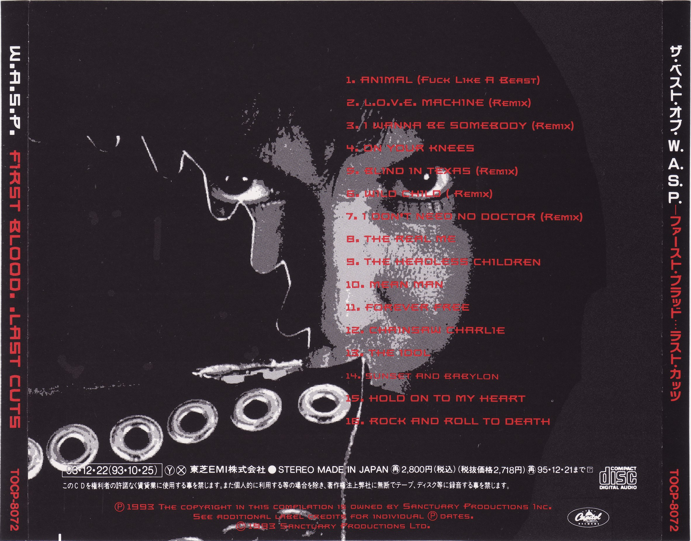 W.A.S.P. - First Blood, Last Cuts [best of⁄compilation] (1993) Heavy Metal