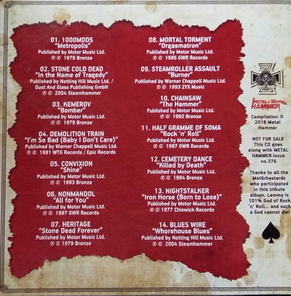 Various Artists - Greek Motorbastards A Tribute To Motorhead [tribute] (2016) Heavy⁄Thrash  Metal (D1850)