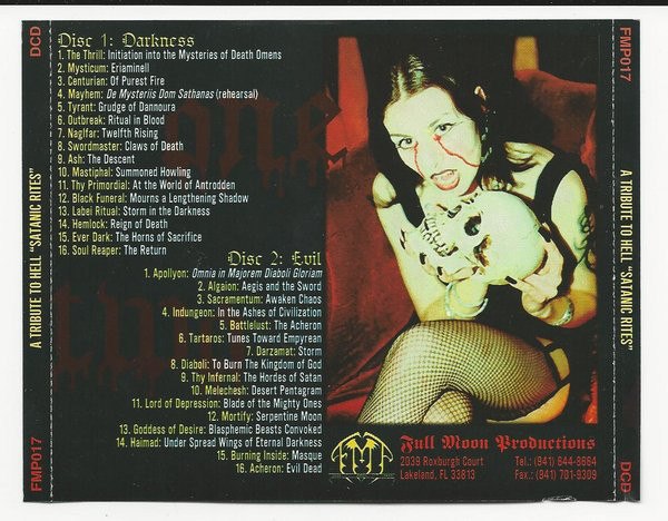 Various Artists - A Tribute To Hell; Satanic Rites [compilation] (1998) Black⁄Death Metal