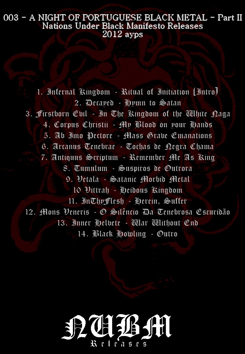 Various Artists - A Night Of Portuguese Black Metal - Part II [best of⁄compilation] (2012) Black Metal (D1489)