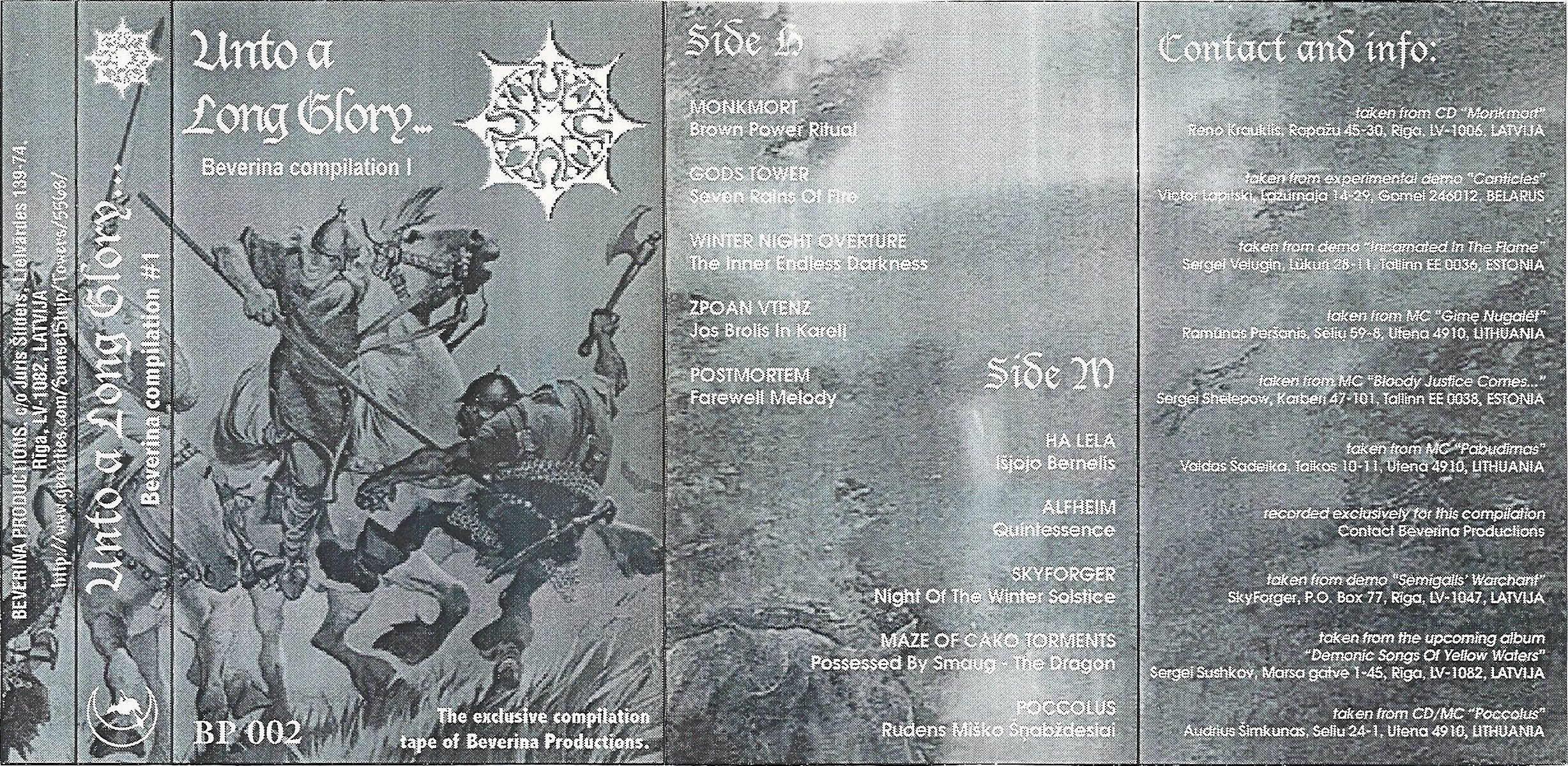 Va - Unto A Long Glory (vol. 1) [compilation] (1997) Pagan Black Metal