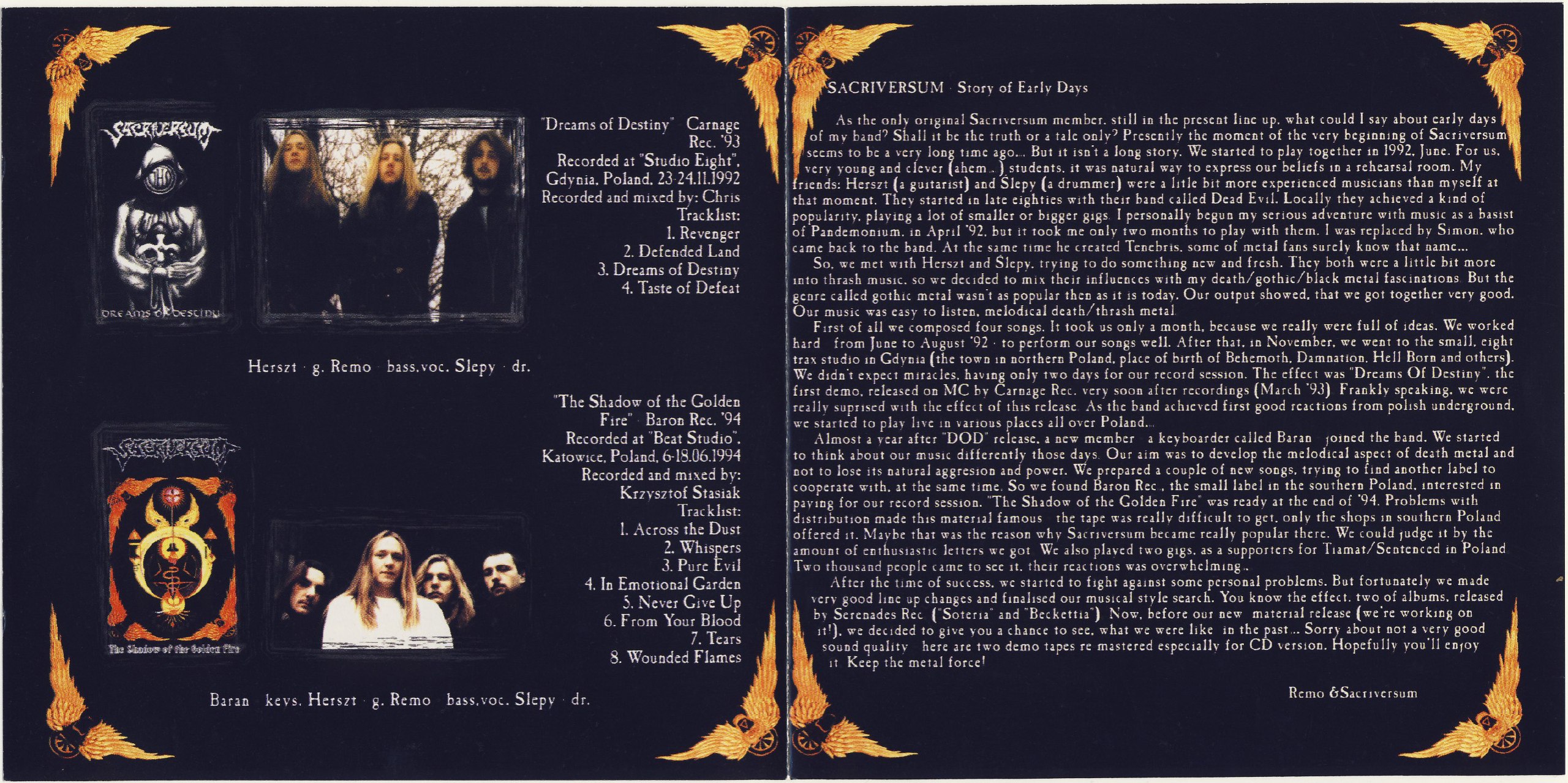Sacriversum - Shadow Of The Golden Fire - Early Days [best of⁄compilation] (2001) Death Metal