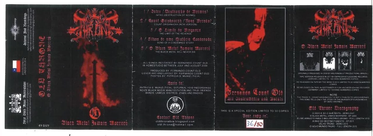 Old Throne - O Black Metal Jamais Morrerá [ep] (2008) Black Metal (D5)