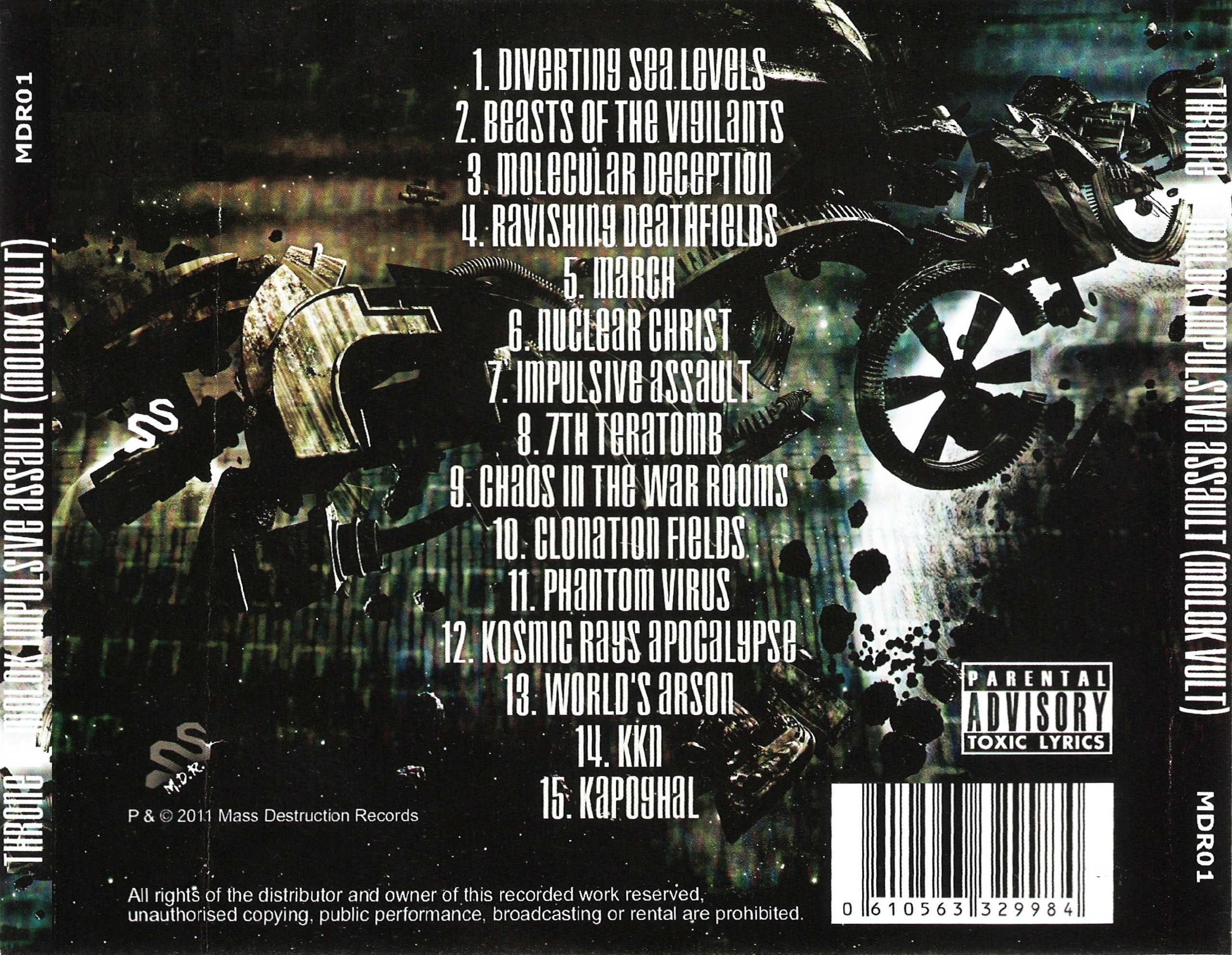 Throne Of Molok - Impulsive Assault (2011) Industrial Black⁄Death Metal