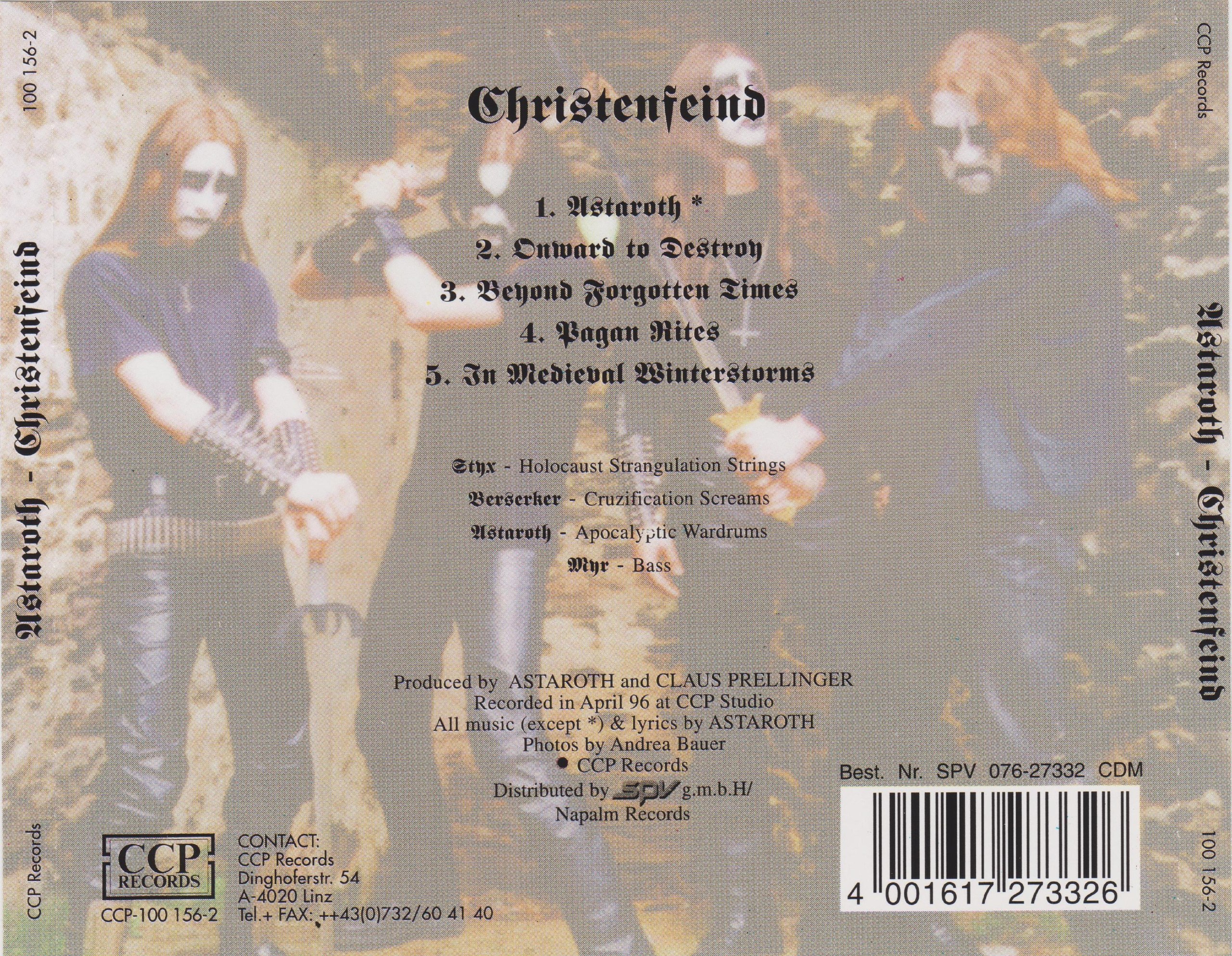 Astaroth - Christenfeind [ep] (1996) Black Metal