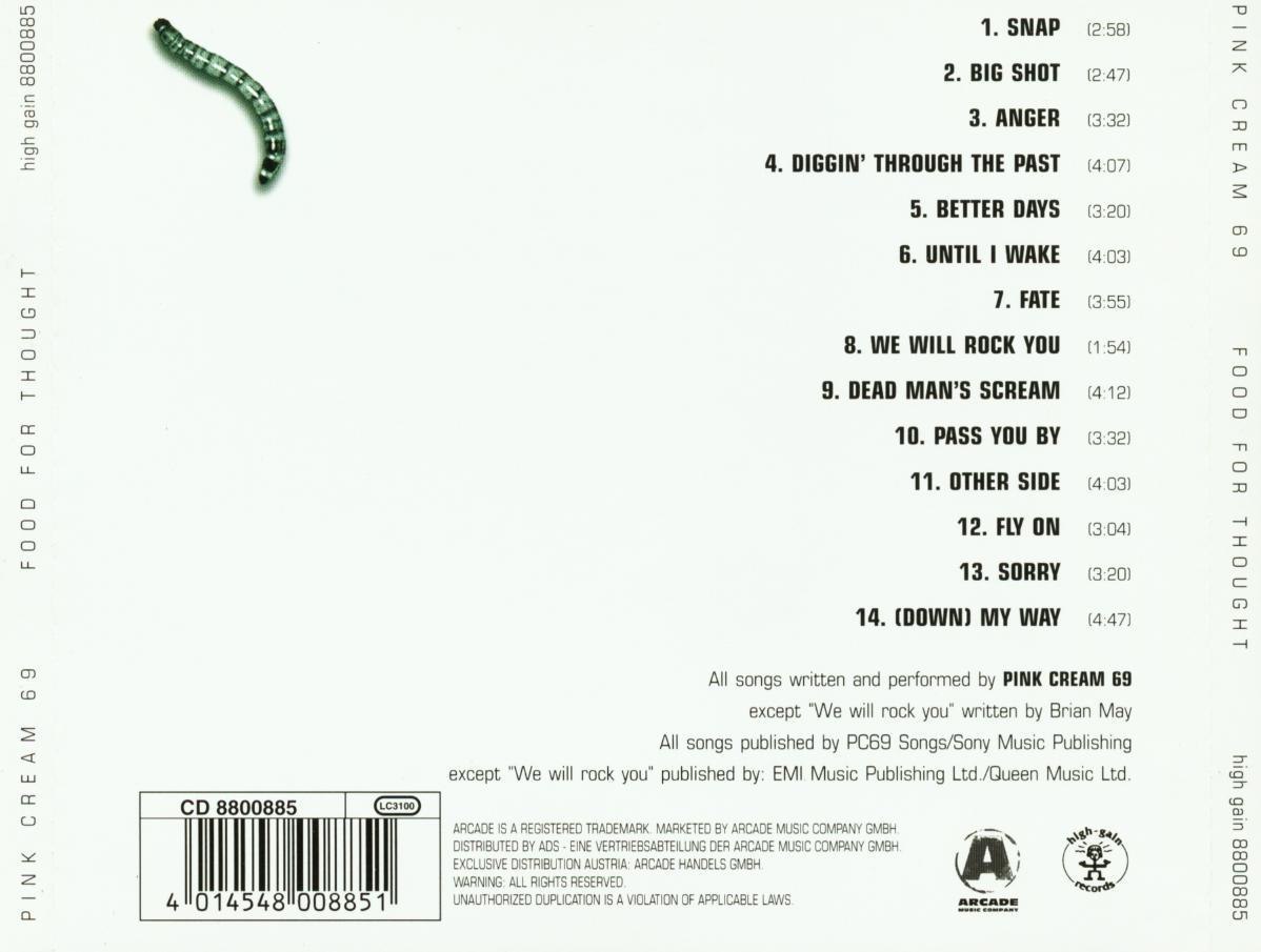 Pink Cream 69 - Food For Thought (1997) Melodic Power Metal - Glam⁄Hard Rock