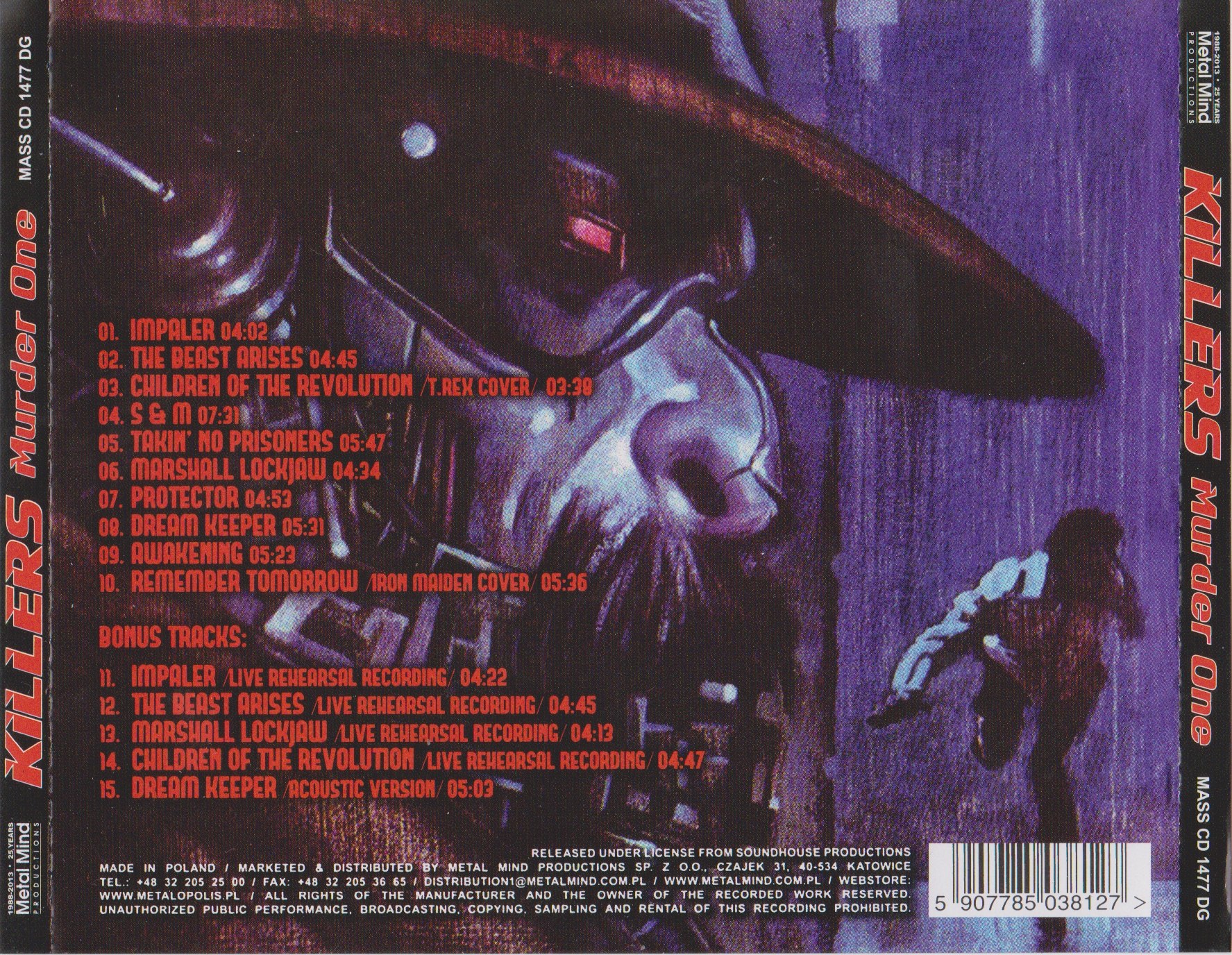 Killers - Murder One (1992) Heavy Metal