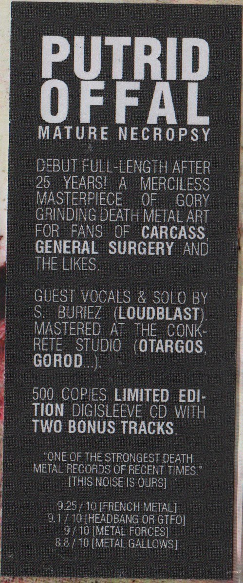 Putrid Offal - Mature Necropsy (2015) Death Metal⁄Grindcore (D9)