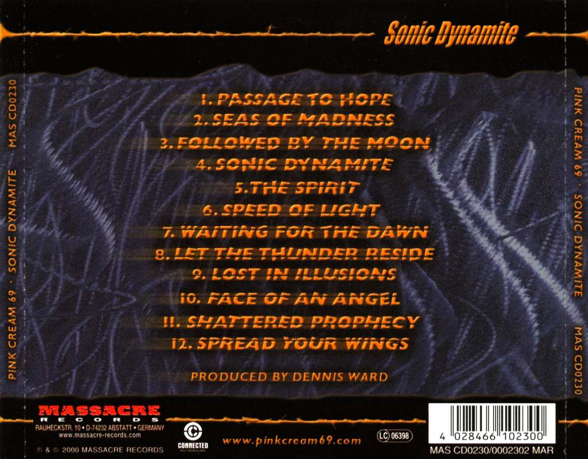 Pink Cream 69 - Sonic Dynamite (2000) Melodic Power Metal - Glam⁄Hard Rock