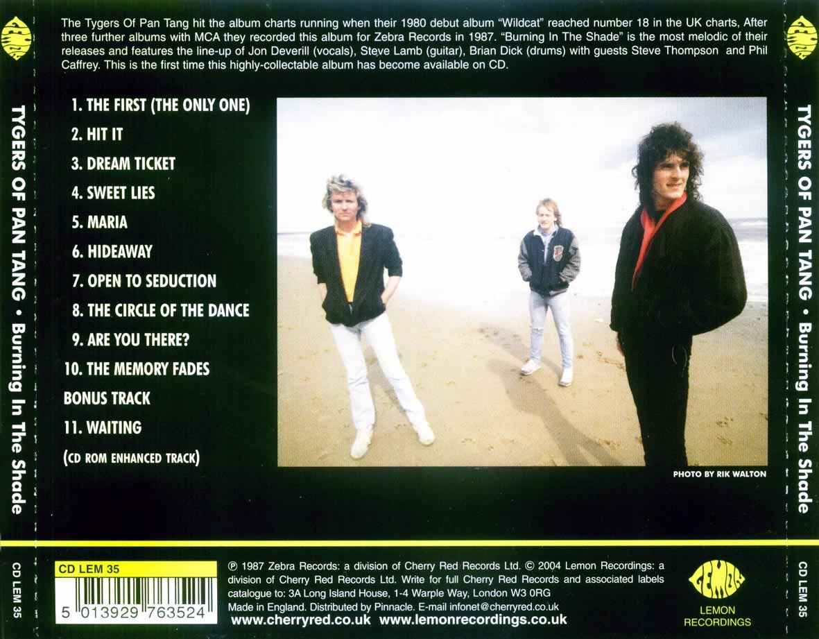 Tygers Of Pan Tang - Burning In The Shade (1987) NWOBHM